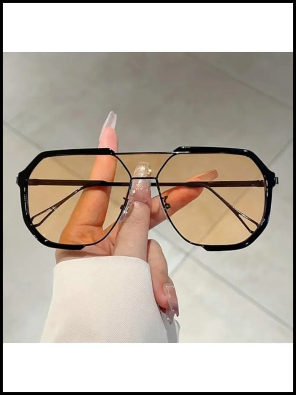 Oversized Square Shield Sunglasses UV400 Non-Polarized